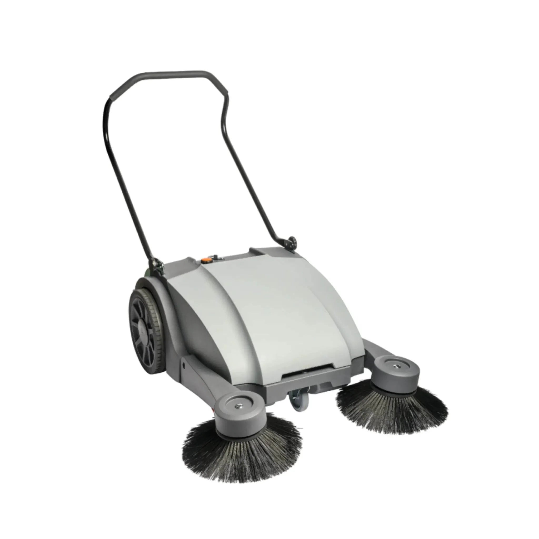 NaceCare 114771 32" Manual Walk-Behind Sweeper – 10-Gal Hopper, Dual Brooms
