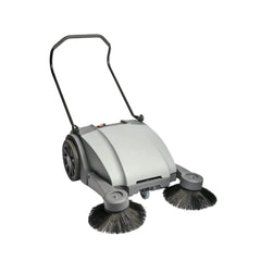 NaceCare 114771 32" Manual Walk-Behind Sweeper – 10-Gal Hopper, Dual Brooms
