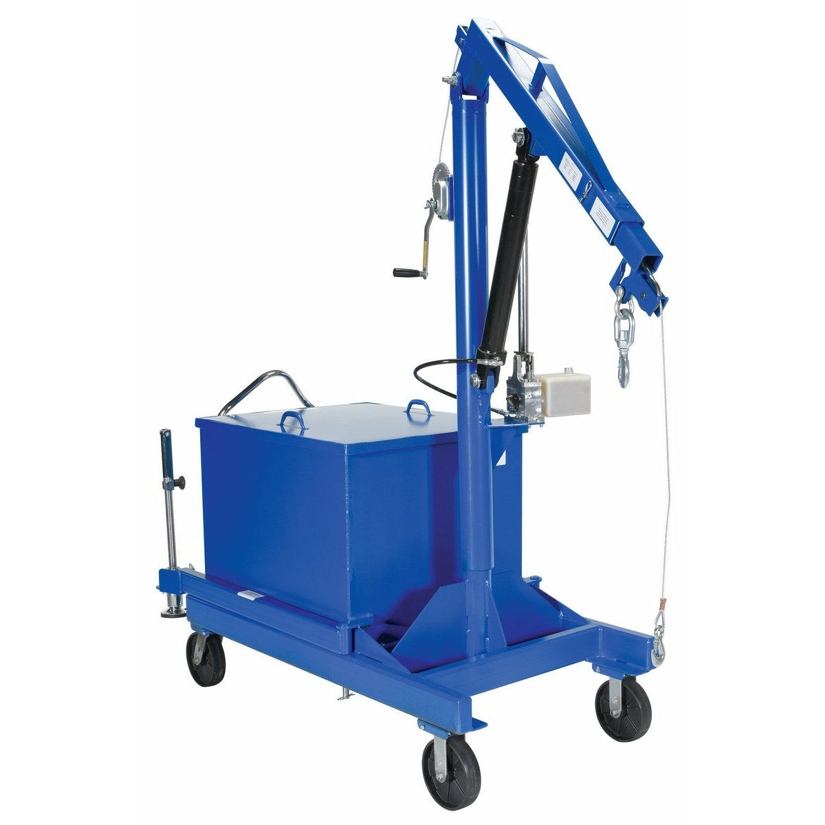 Vestil Steel Portable Cantilever Hoist 113-3/8 In. x 35-11/16 In. x 89 In. 2000 Lb. Capacity Blue-P-JIB-2