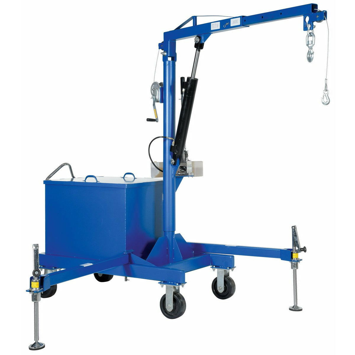 Vestil Steel Portable Cantilever Hoist 113-3/8 In. x 35-11/16 In. x 89 In. 4000 Lb. Capacity Blue-P-JIB-4
