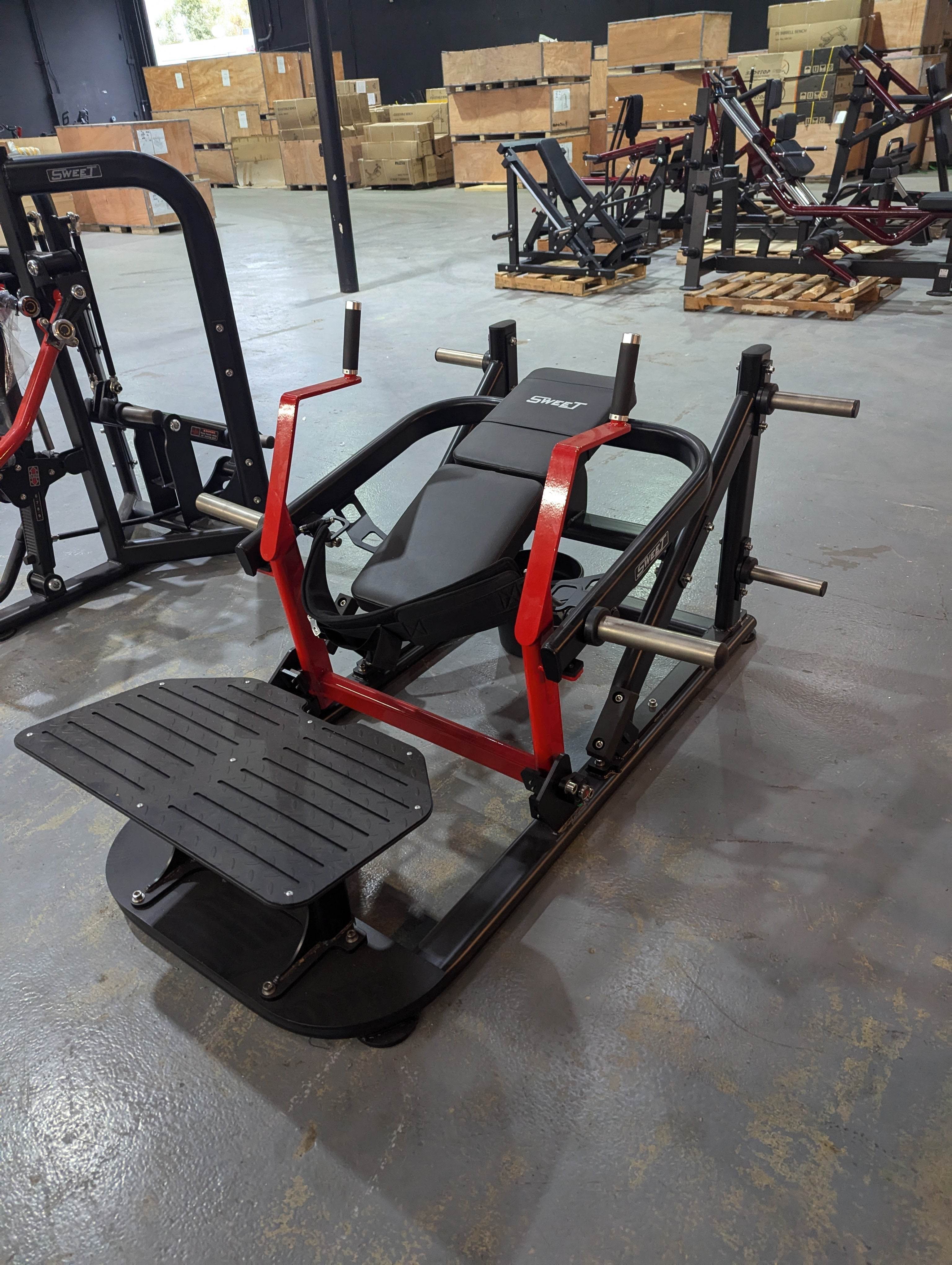 Sweet Hip Thruster / Glute Drive - Black/Silver - Machine Horizon