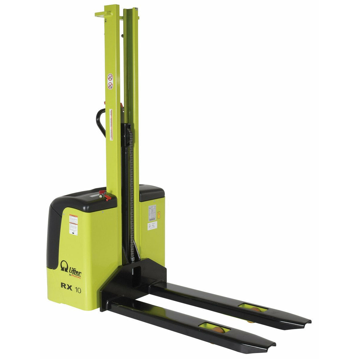 Vestil 45" Fork Electric Fork Over Stacker with 2200 lb Cap and 62" Lift Ht Fixed Fork - PMC-SNM-FF-62