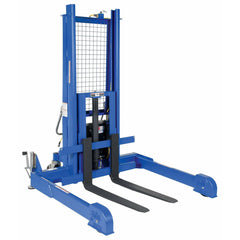 Vestil Steel Pallet Master/Server Stacker 115 Volt AC Powered 50 In. Raised Height 4,000 Lb. Capacity Blue-PMPS-50-AC