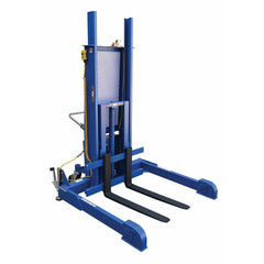 Vestil Steel Pallet Master/Server Stacker 115 Volt AC Powered 60 In. Raised Height 4,000 Lb. Capacity Blue-PMPS-60-AC