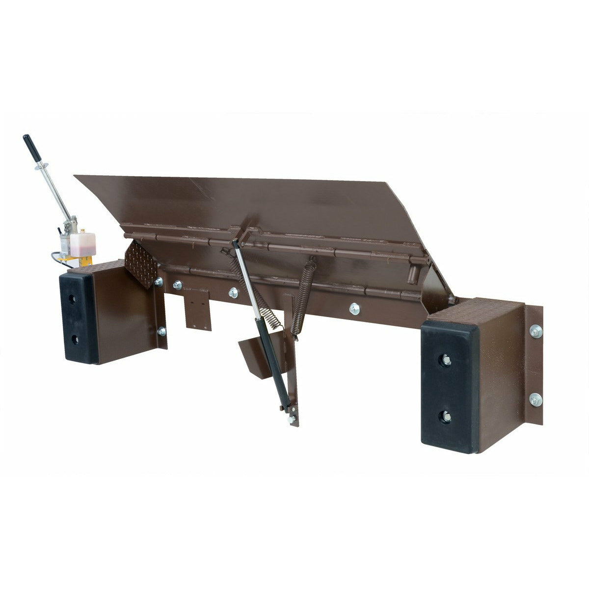Vestil Steel Hand Pump Edge-O-Dock Leveler 66 In. Ramp Width x 29-13/16 In. Ramp Length 30,000 Lb. Capacity Brown -PP-3066