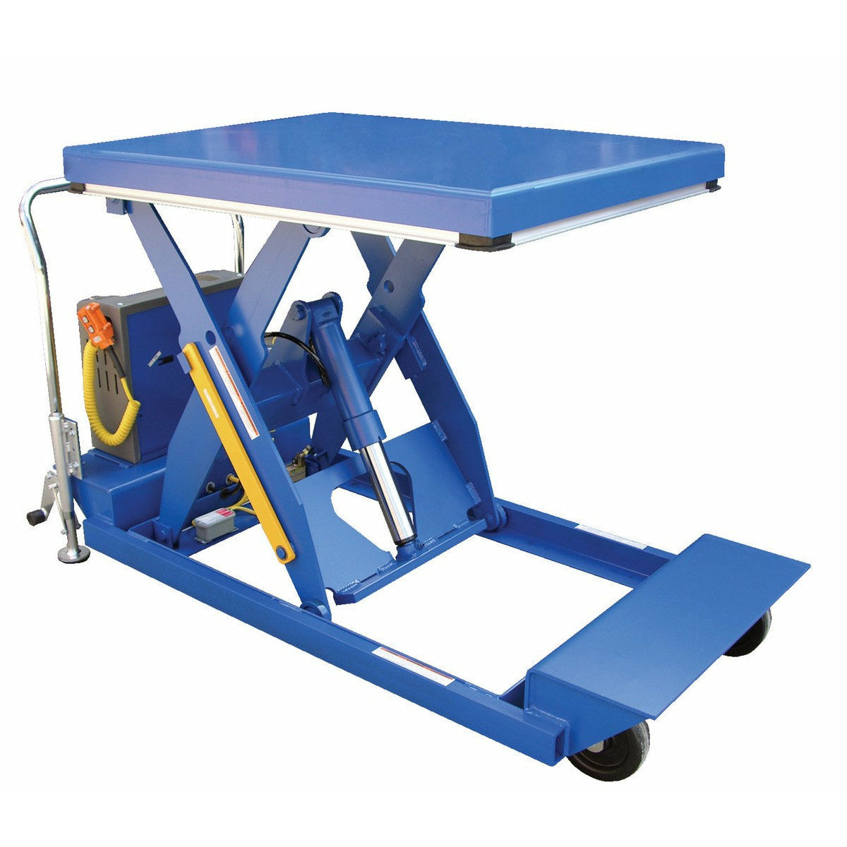 Vestil Steel Heavy Duty Portable Scissor Lift Table 58 In. 1000 Lb. Capacity Blue-PST-1-58
