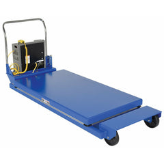Vestil Steel Heavy Duty Portable Scissor Lift Table 58 In. 2000 Lb. Capacity Blue-PST-2-58