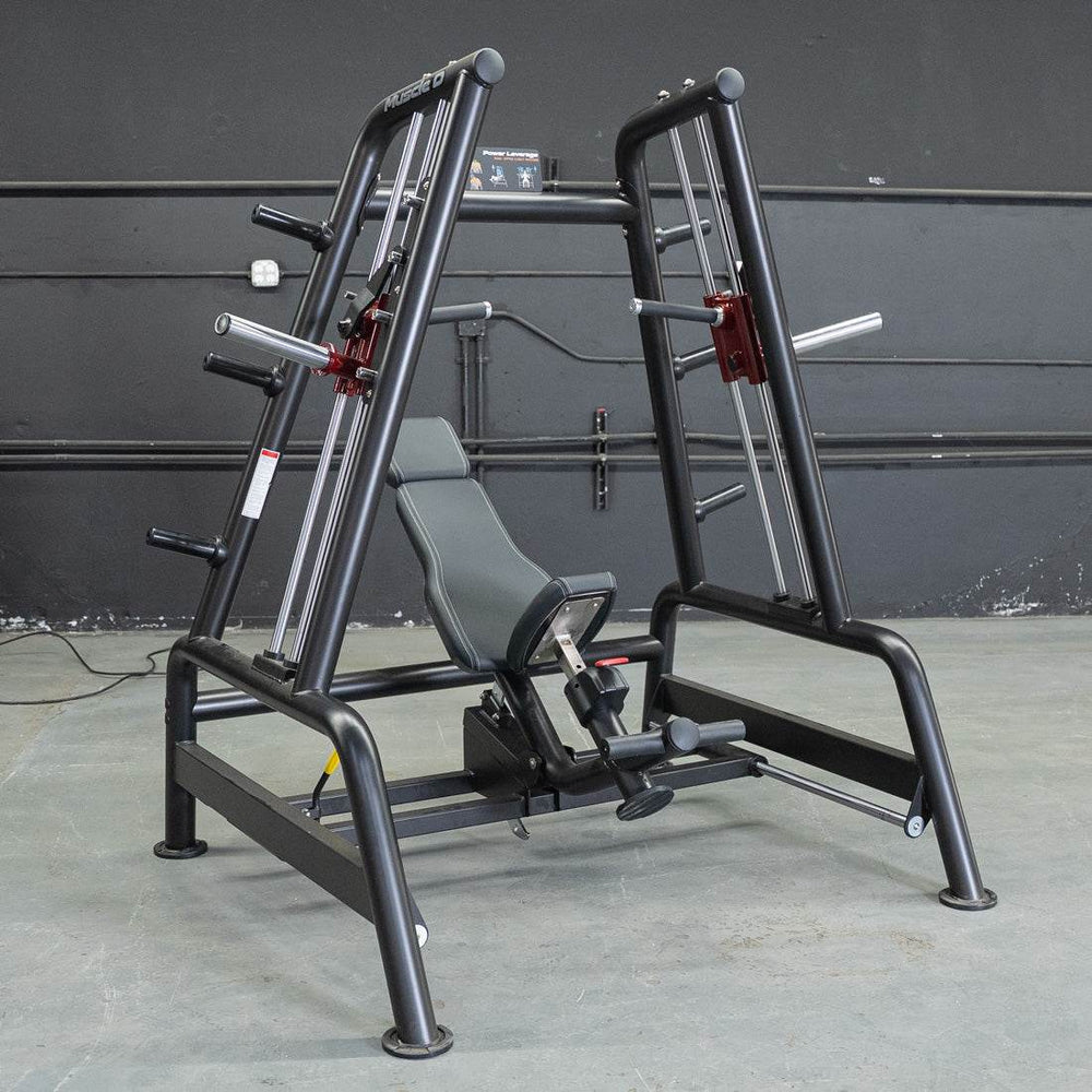 Power Leverage V2 Convergent Bench - Muscle D Fitness - Incline, Shoulder Press - Machine Horizon