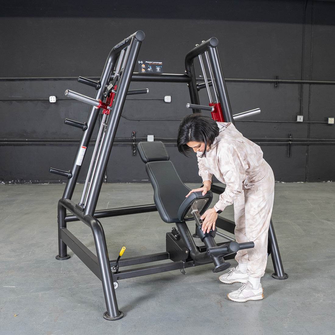 Power Leverage V2 Convergent Bench - Muscle D Fitness - Incline, Shoulder Press - Machine Horizon