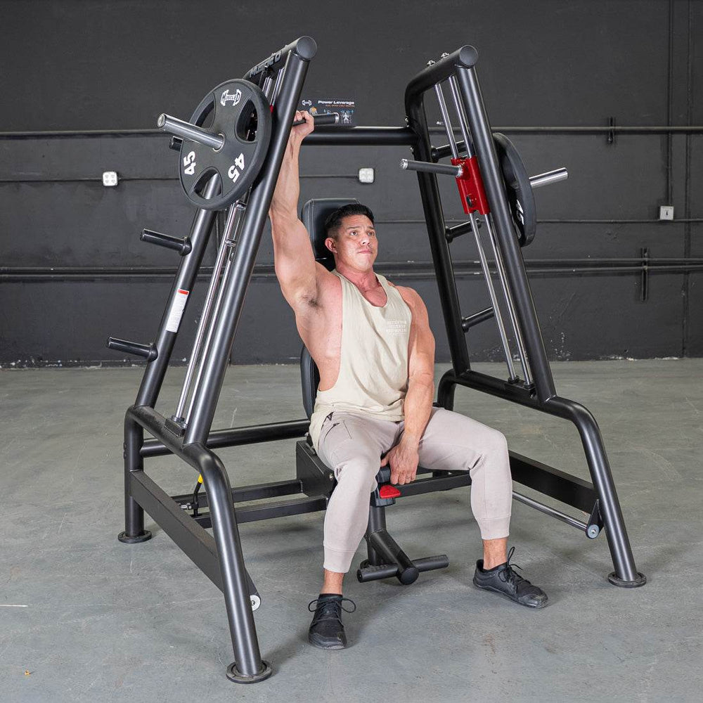 Power Leverage V2 Convergent Bench - Muscle D Fitness - Incline, Shoulder Press - Machine Horizon