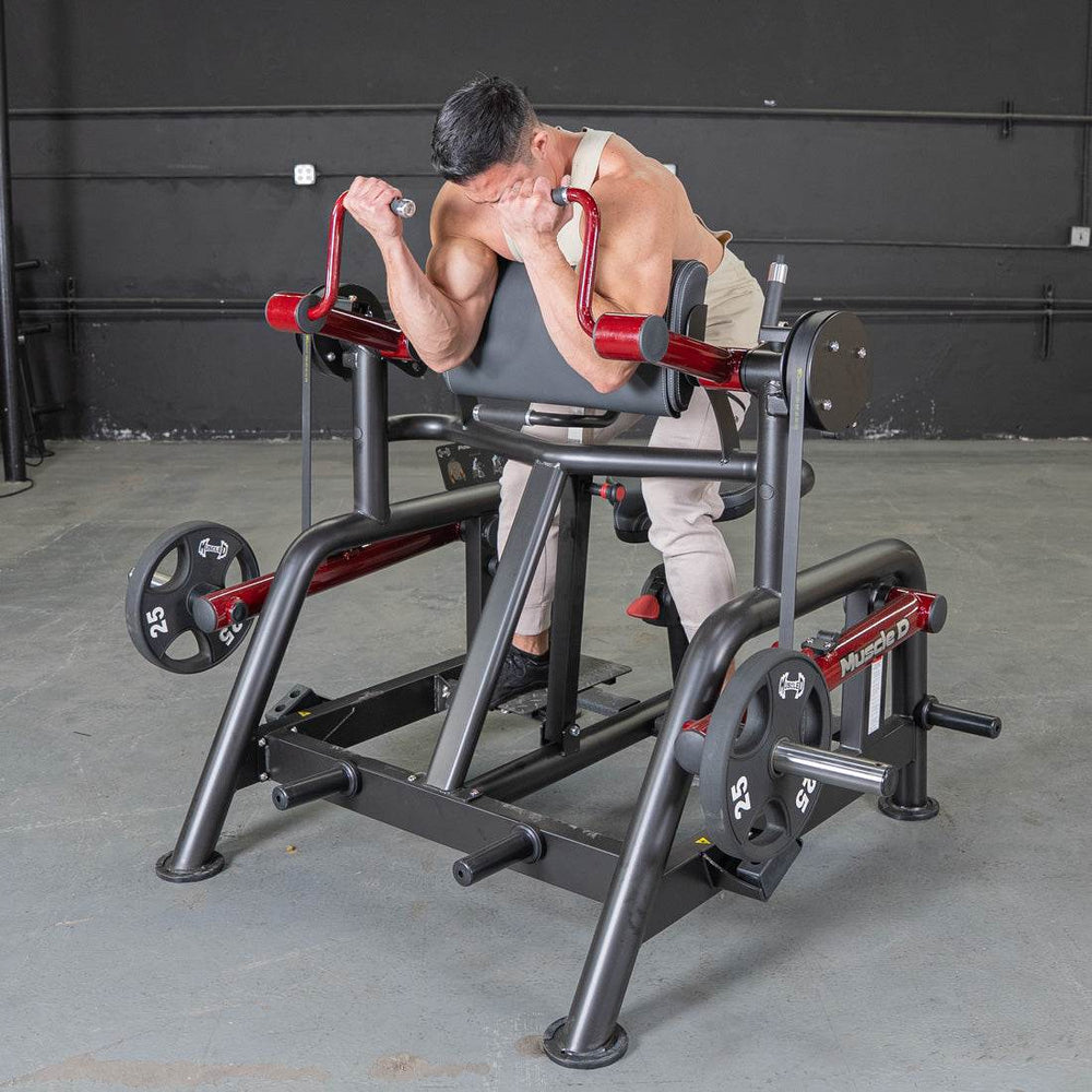 Power Leverage V2 Iso Lateral Biceps Curl / Preacher Curl - Muscle D Fitness - Machine Horizon