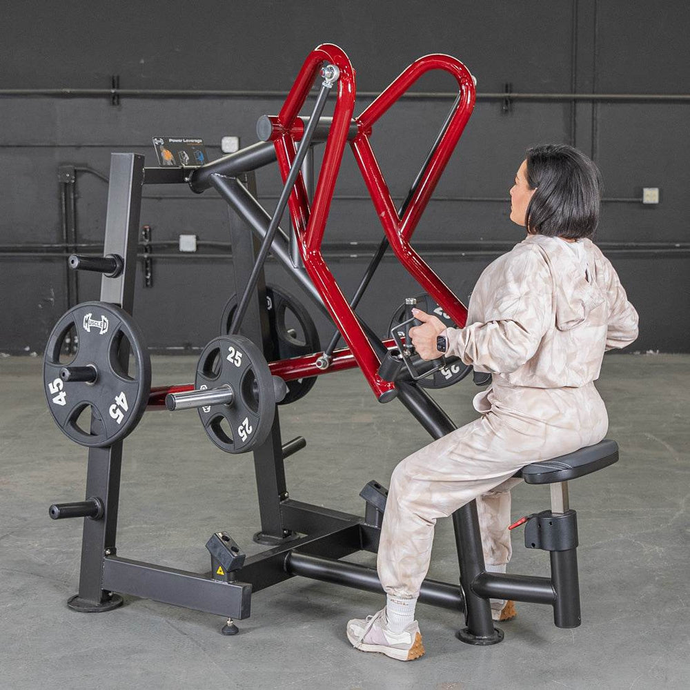 Power Leverage V2 Rotating Handle Low Row - Muscle D Fitness - Machine Horizon