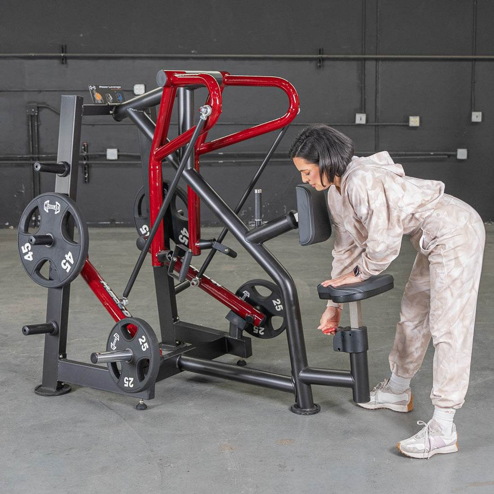 Power Leverage V2 Rotating Handle Low Row - Muscle D Fitness - Machine Horizon