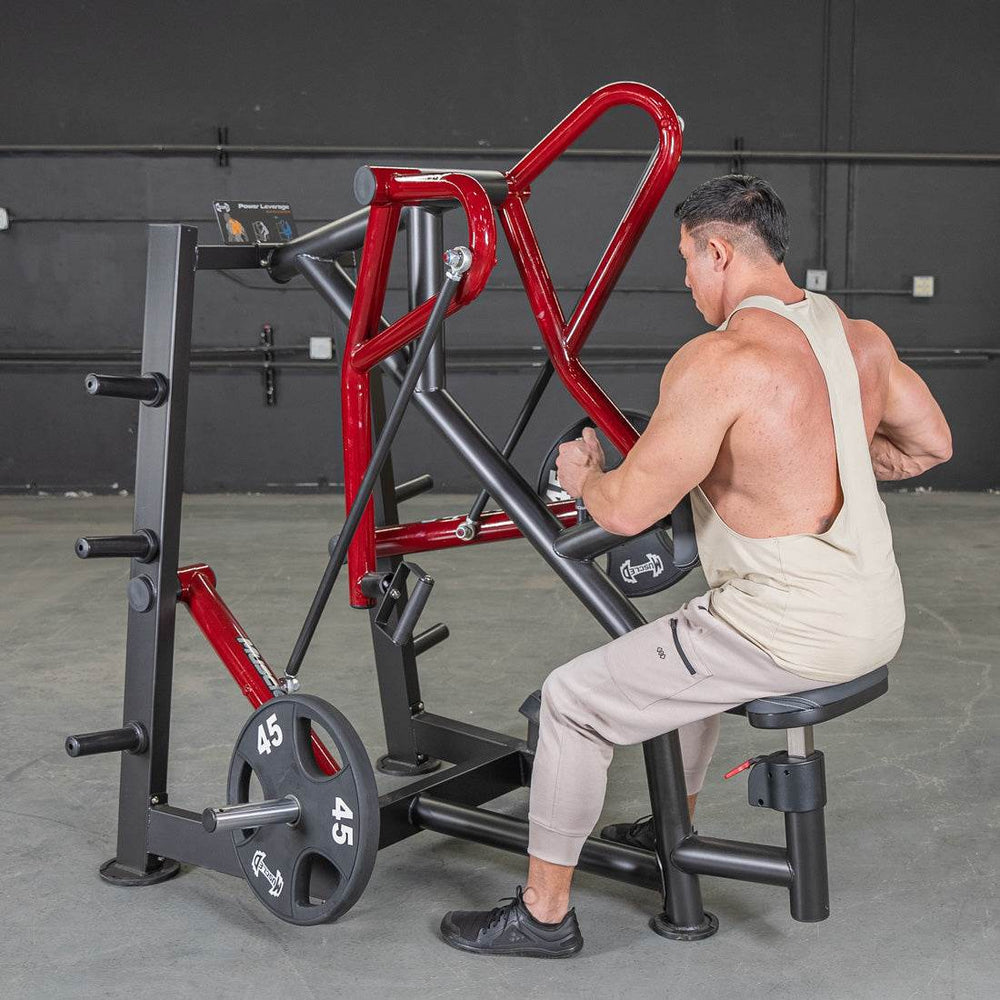 Power Leverage V2 Rotating Handle Low Row - Muscle D Fitness - Machine Horizon