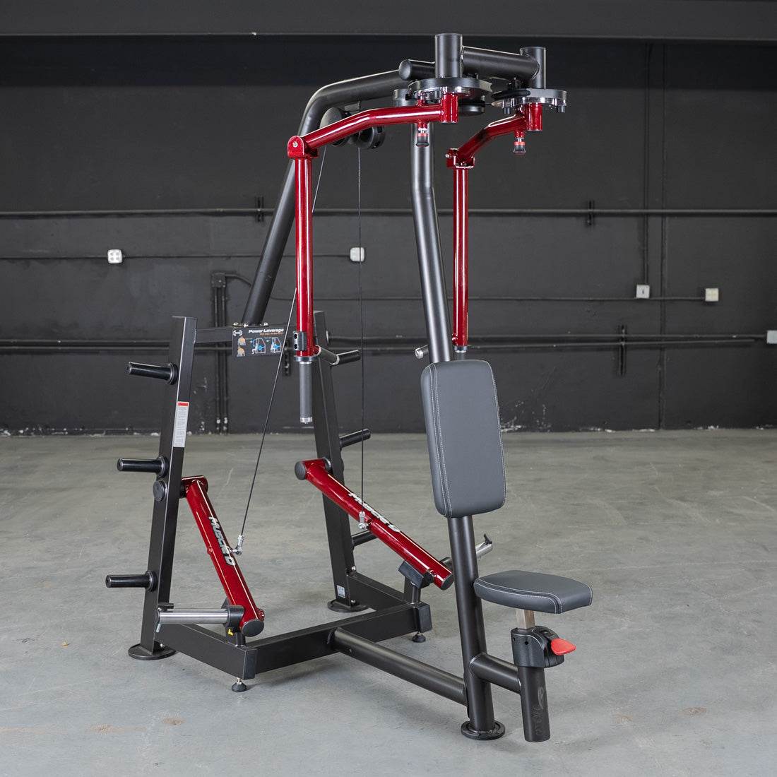 Power Leverage V2 Seated Pec Fly / Rear Delt Combo - Plate Loaded - Weight Storage Included - Machine Horizon