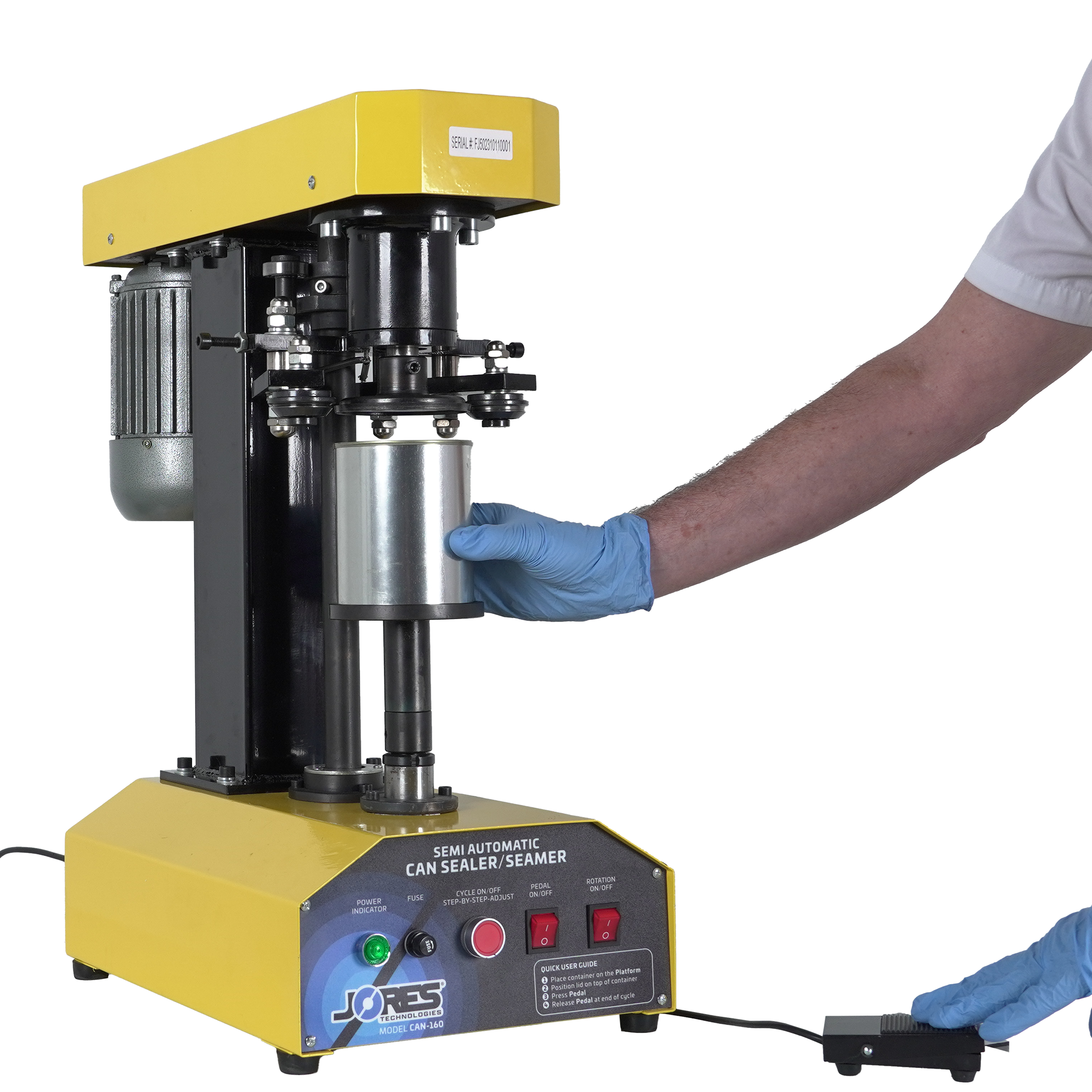 Jores Technologies Semi Automatic Can Seamer | Sealer