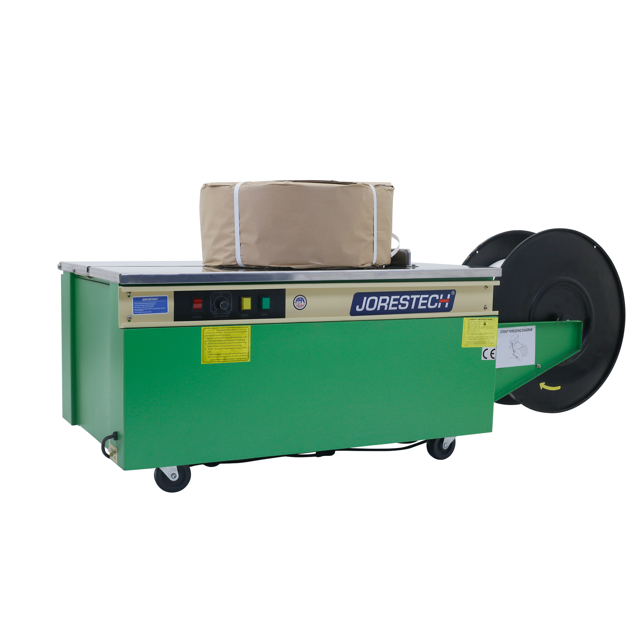 Jores Technologies Semi-Automatic Low Profile Strapping Machine