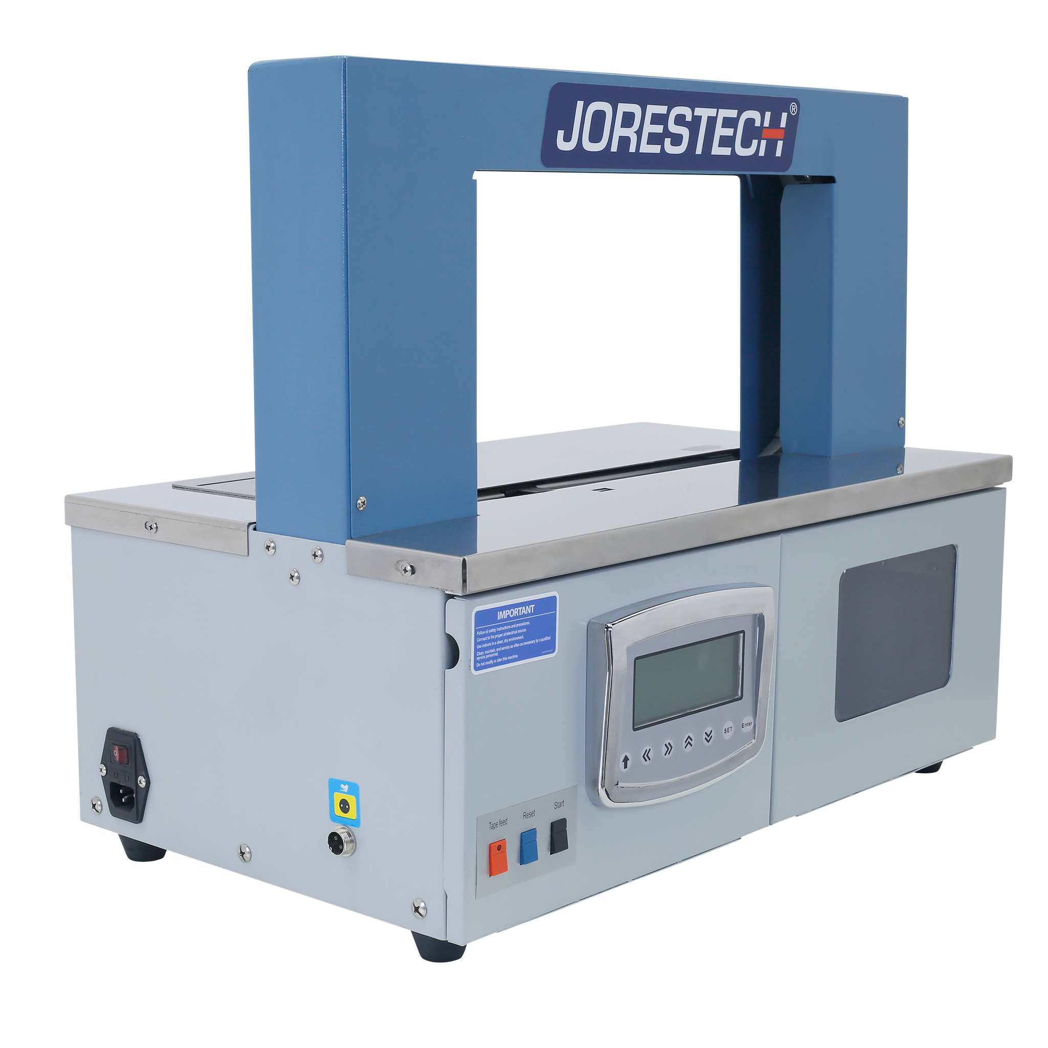 Jores Technologies Semi-Automatic Table Top Paper/Plastic Banding Machine