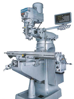 Sharp Industries 9” x 49” 3-Axis Digital Readout With Table Power Feed Package - LMV-49K