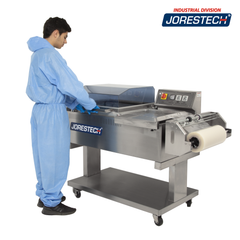 Jores Technologies Stainless Steel Chamber Shrink Wrapping System with Heater and Sealer All-in-One – 22” X 16”