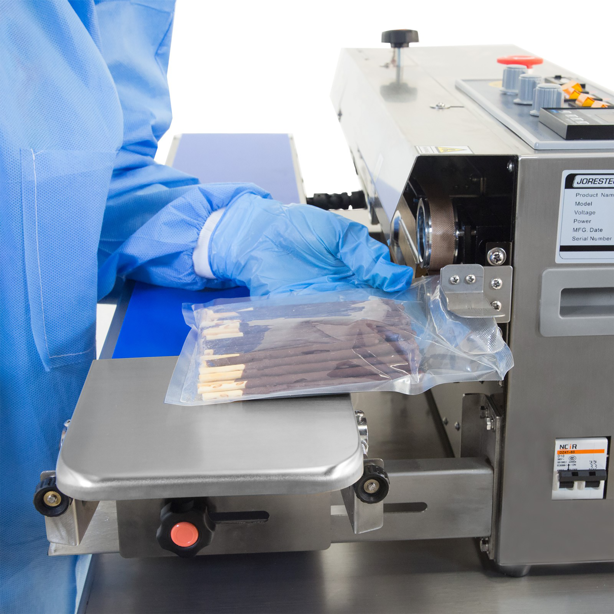 Jores Technologies Stainless Steel Digital Continuous Band Sealer 800I with Coder