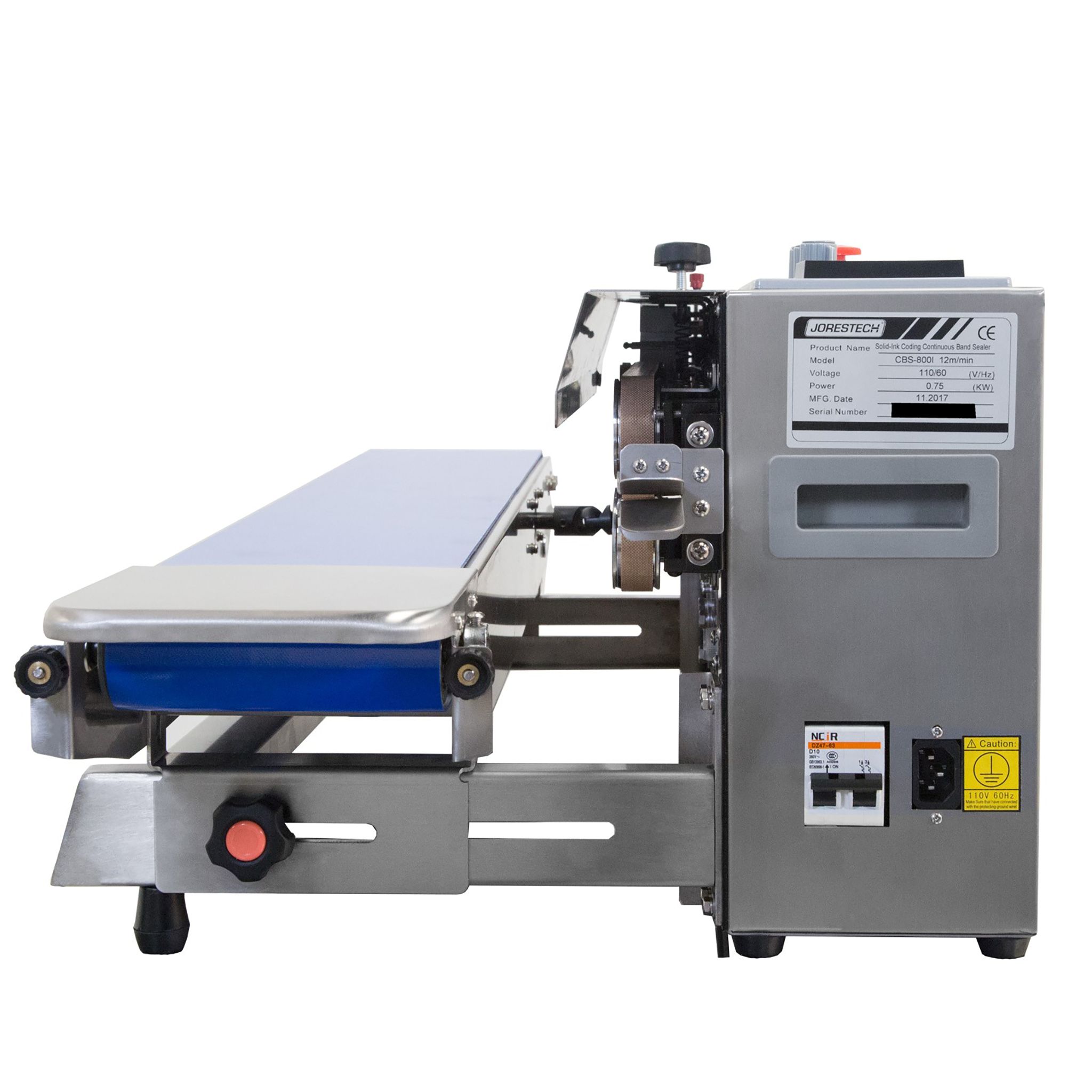 Jores Technologies Stainless Steel Digital Continuous Band Sealer 800I with Coder