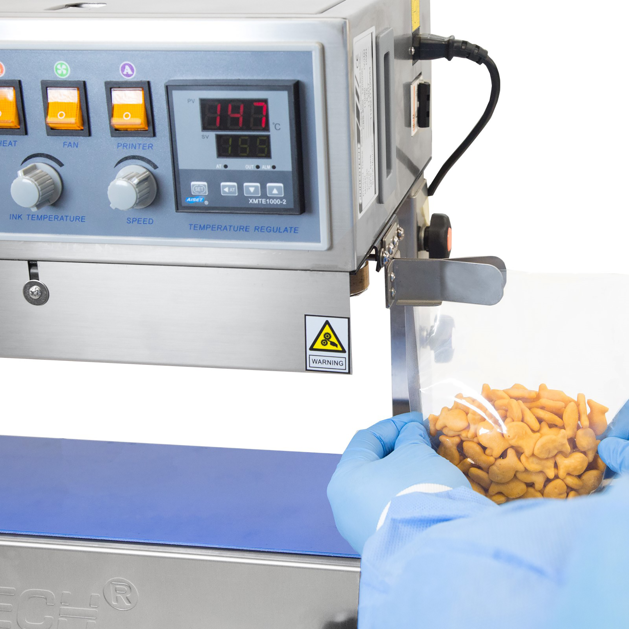 Jores Technologies Stainless Steel Digital Continuous Band Sealer 800I with Coder