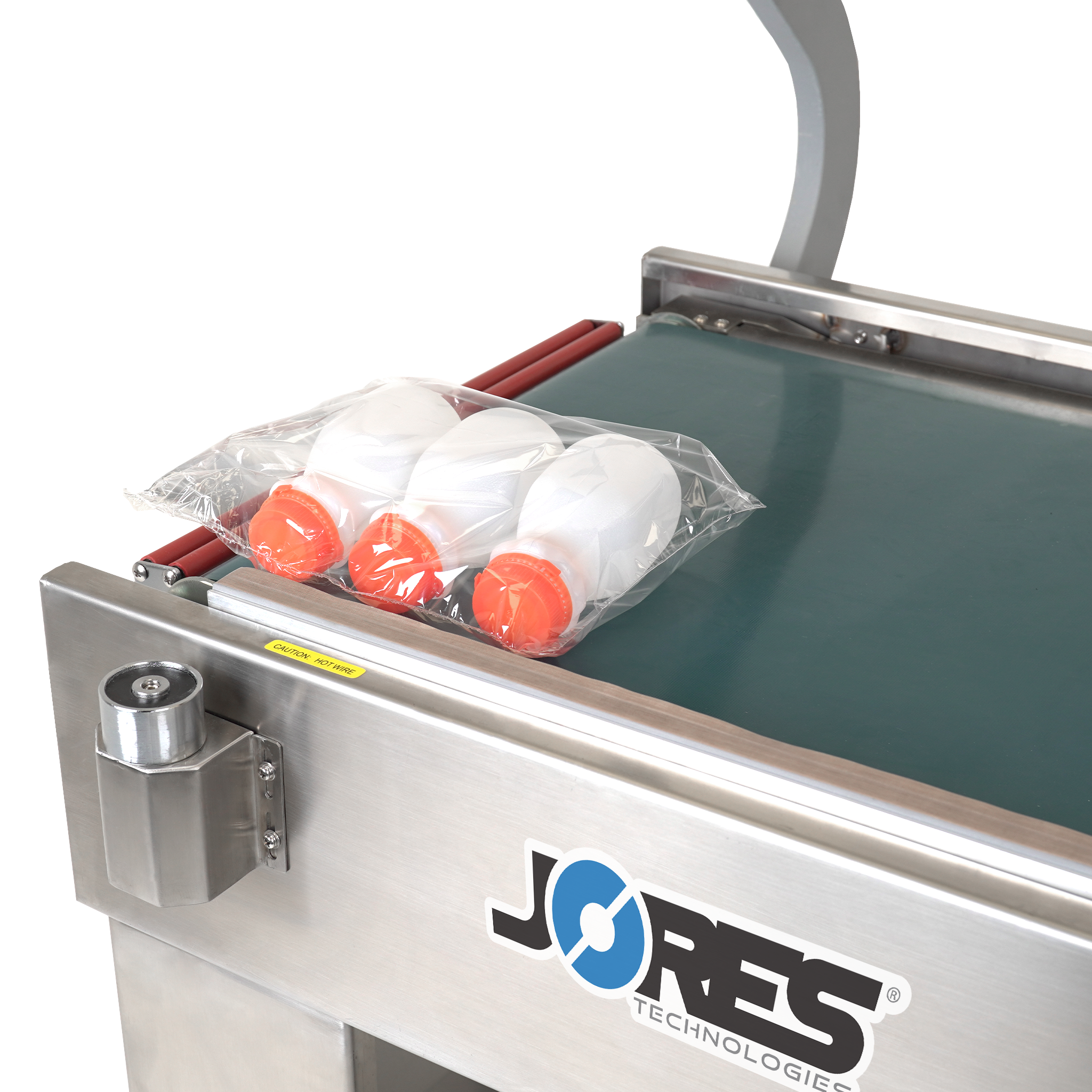 Jores Technologies Stainless Steel L Bar Film Sealer with Conveyor – 19” x 17”
