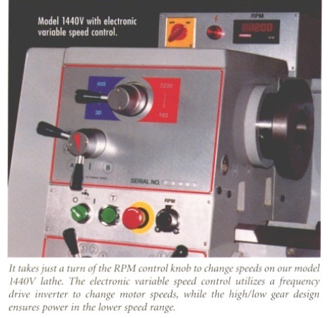 Sharp Industries 14" x 40" Vari Speed Precision Lathe - 1440V