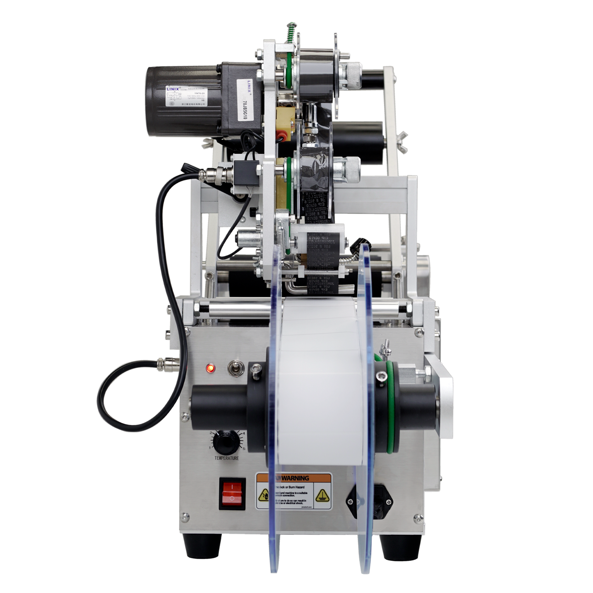 Jores Technologies Semi-Automatic Label Applicator for Round Containers with Integrated Printer