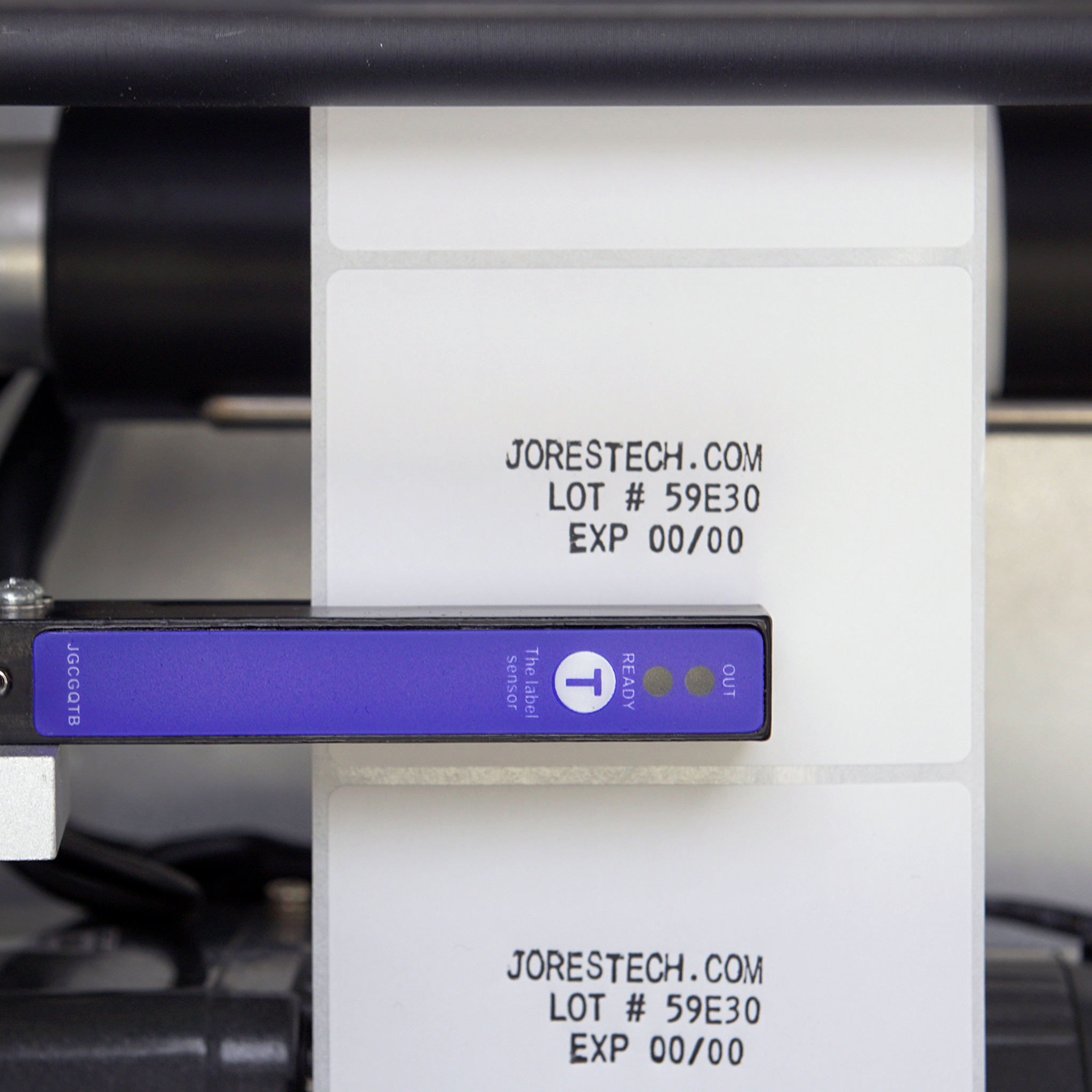 Jores Technologies Semi-Automatic Label Applicator for Round Containers with Integrated Printer