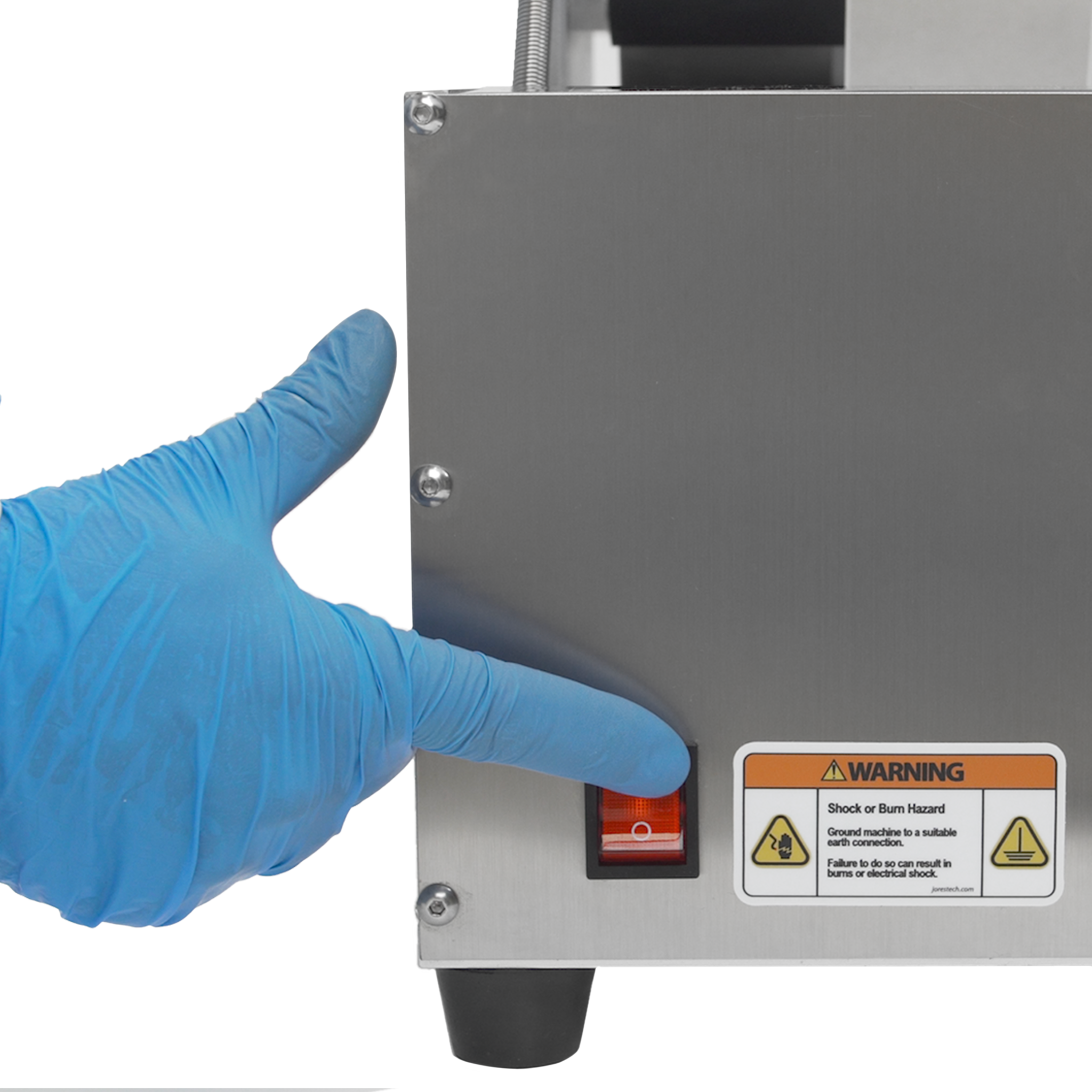 Jores Technologies Semi-Automatic Label Applicator for Round Containers