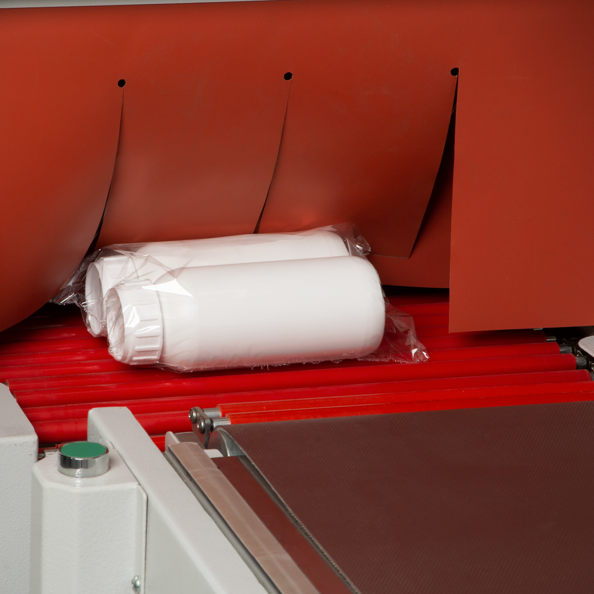 Jores Technologies Semi-Automatic Shrink Wrapping System with Pneumatic L Bar Sealer