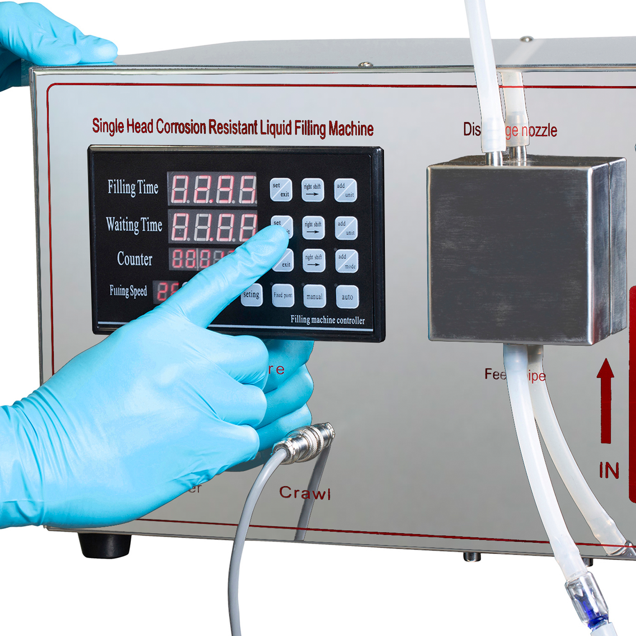 Jores Technologies Semi-Automatic Low Viscosity Liquid Filler with Magnetic Rotary Pump