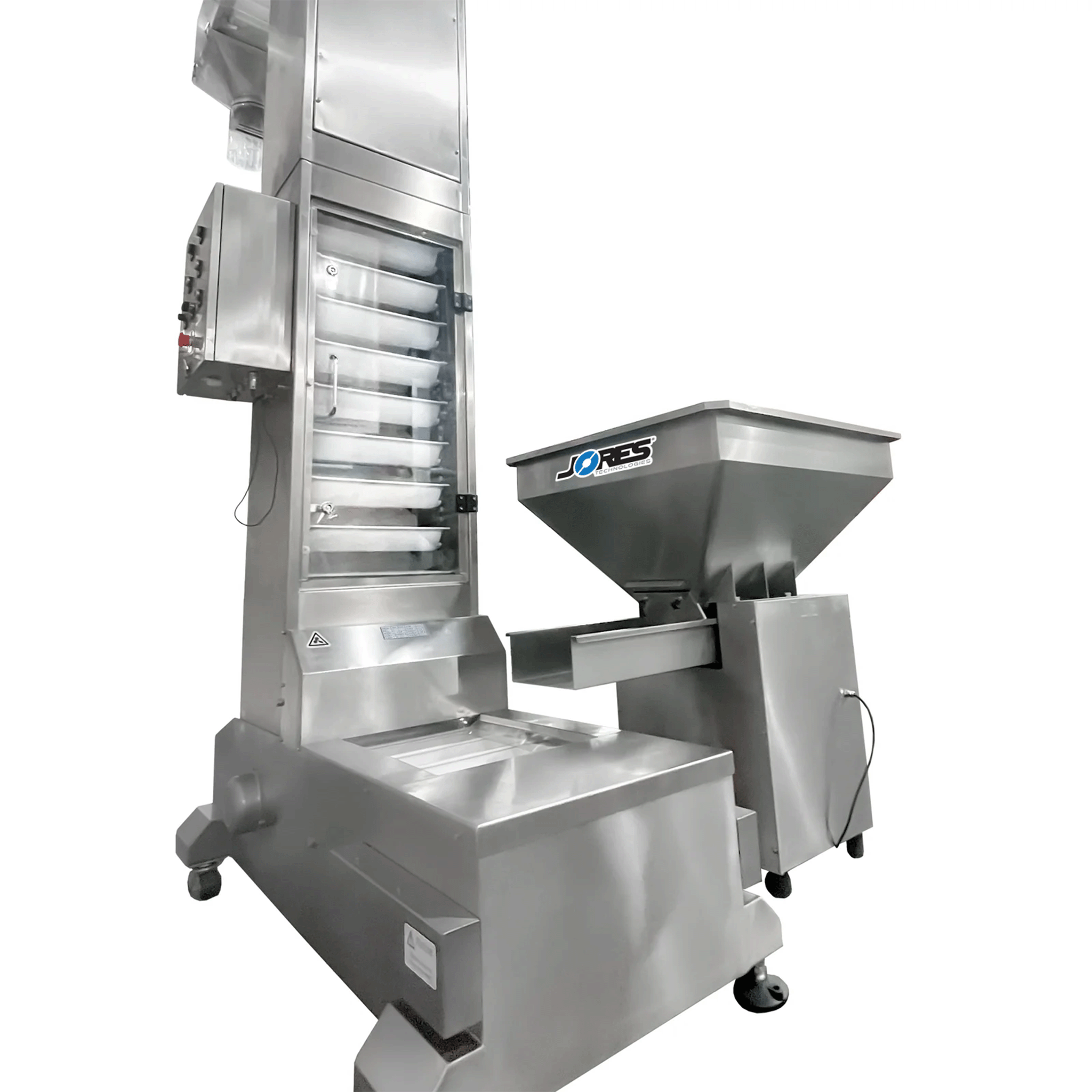 Jores Technologies Stainless Steel Motorized Bucket Elevator