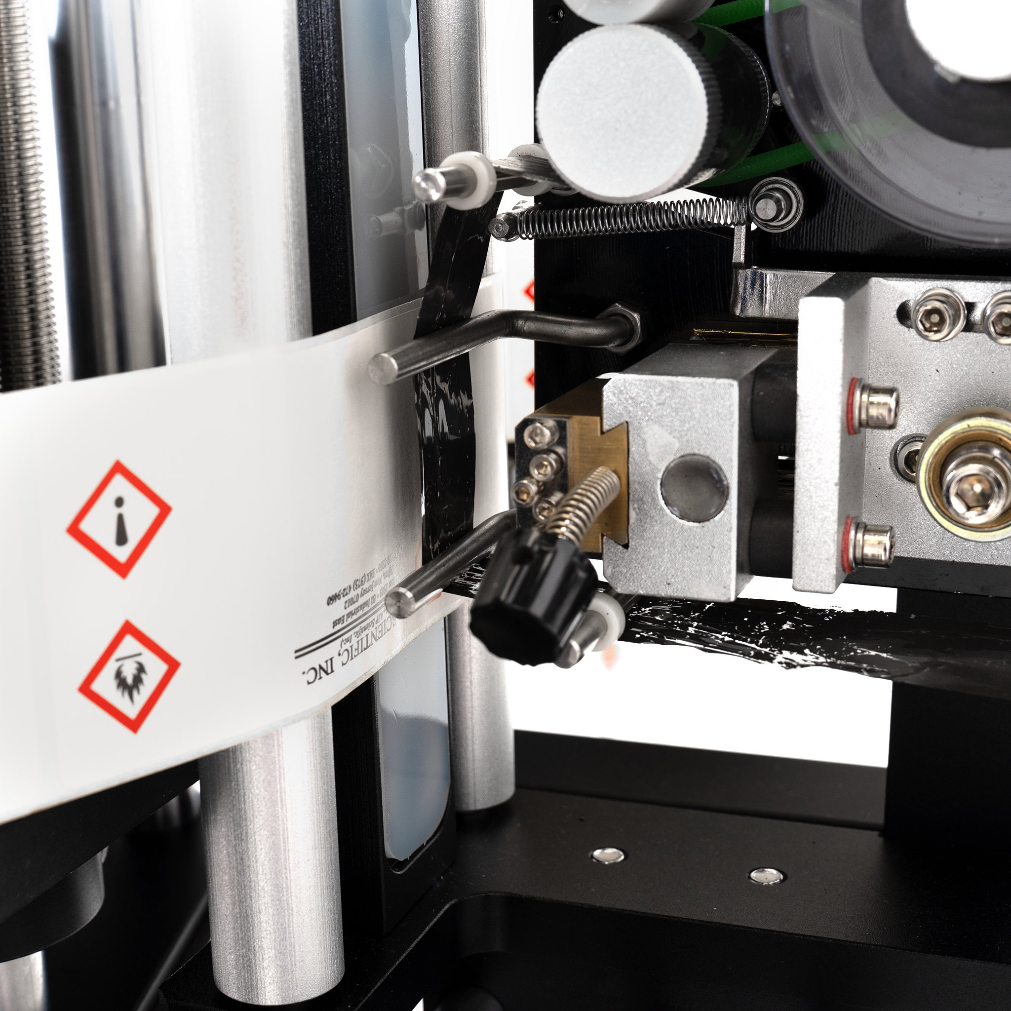 Jores Technologies Table Top Automatic Label Applicator with Coder for Round Containers