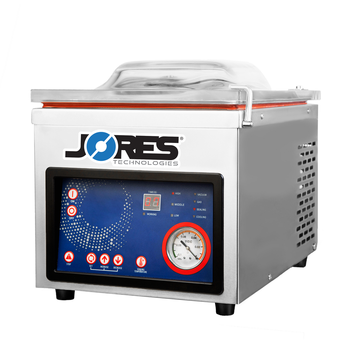 Jores Technologies Tabletop Commercial Chamber Vacuum Sealer with 10” Seal Bar