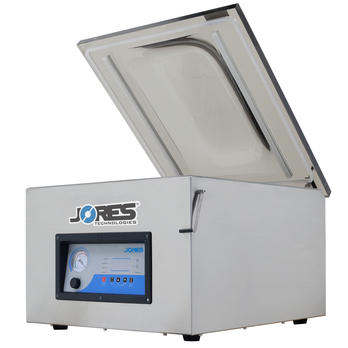 Jores Technologies Tabletop Commercial Single Chamber Vacuum Sealer with Dual 20.5” Seal Bar
