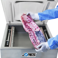 Jores Technologies Tabletop Commercial Single Chamber Vacuum Sealer with Dual 20.5” Seal Bar