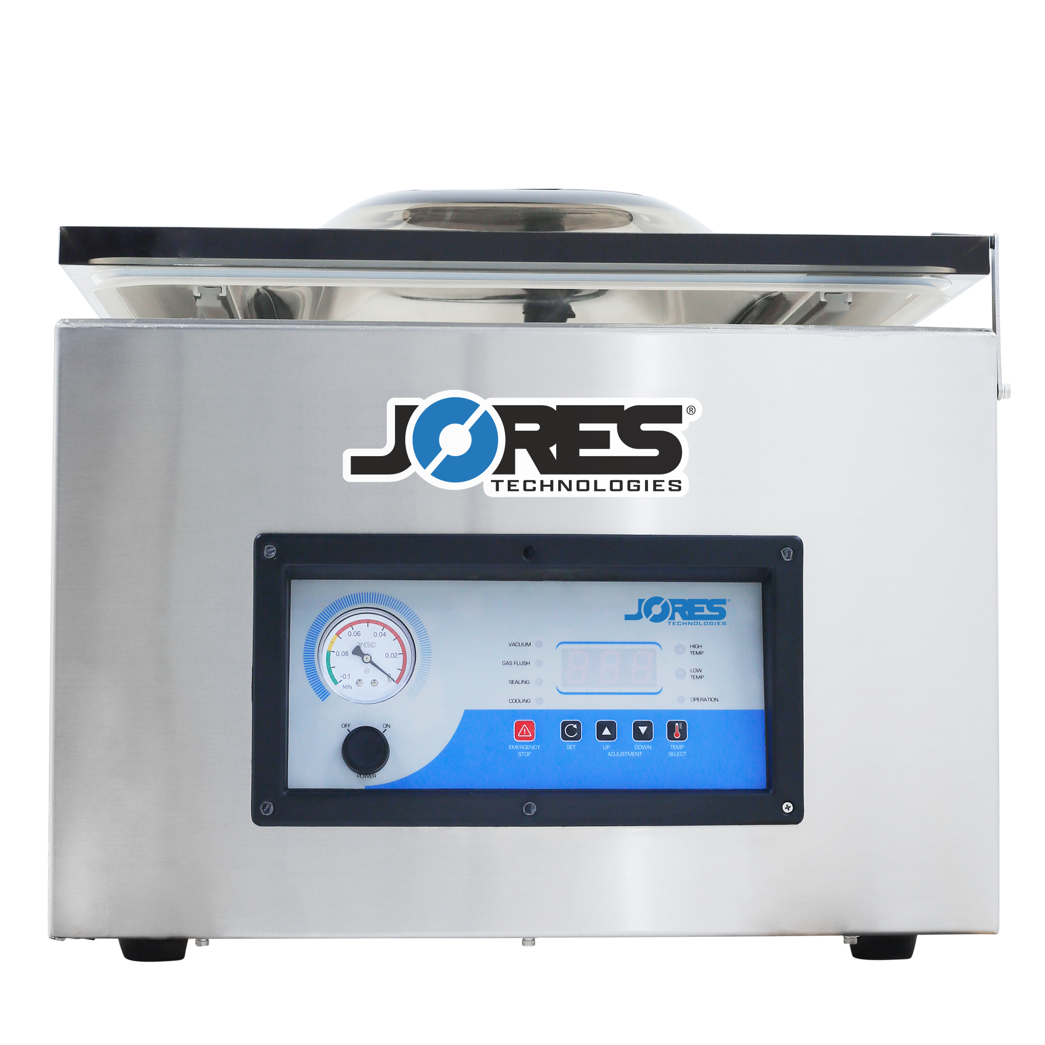 Jores Technologies Tabletop Commercial Single Chamber Vacuum Sealer with 18.5” Seal Bar