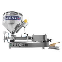 Jores Technologies Tabletop Paste Piston Filler with Heated Hopper - 316 SS – 500ml