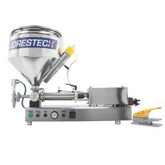 Jores Technologies Tabletop Paste Piston Filler with Heated Hopper - 316 SS – 1000ml