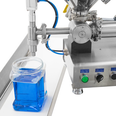 Jores Technologies Tabletop Paste Piston Filler with Heated Hopper - 316 SS – 1000ml