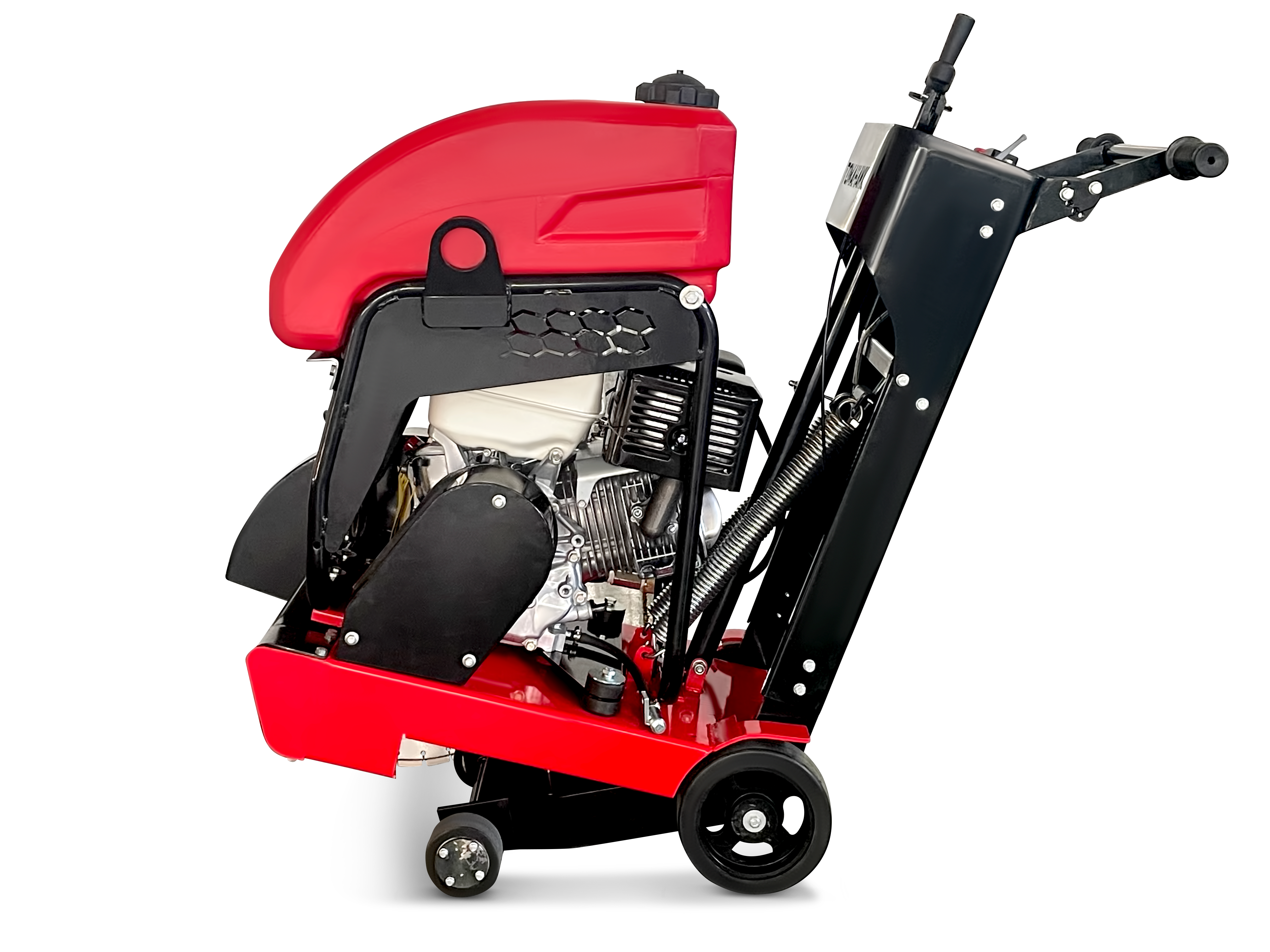 Tomahawk 20 Inch Walk Behind Concrete Saw with 13 HP Honda Water Tank GX390 Engine for Asphalt Concrete Cutting