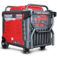 Tomahawk 10,500 Watt Inverter Generator Electric Start Super Quiet Portable Gas Power Professional Use - Machine Horizon