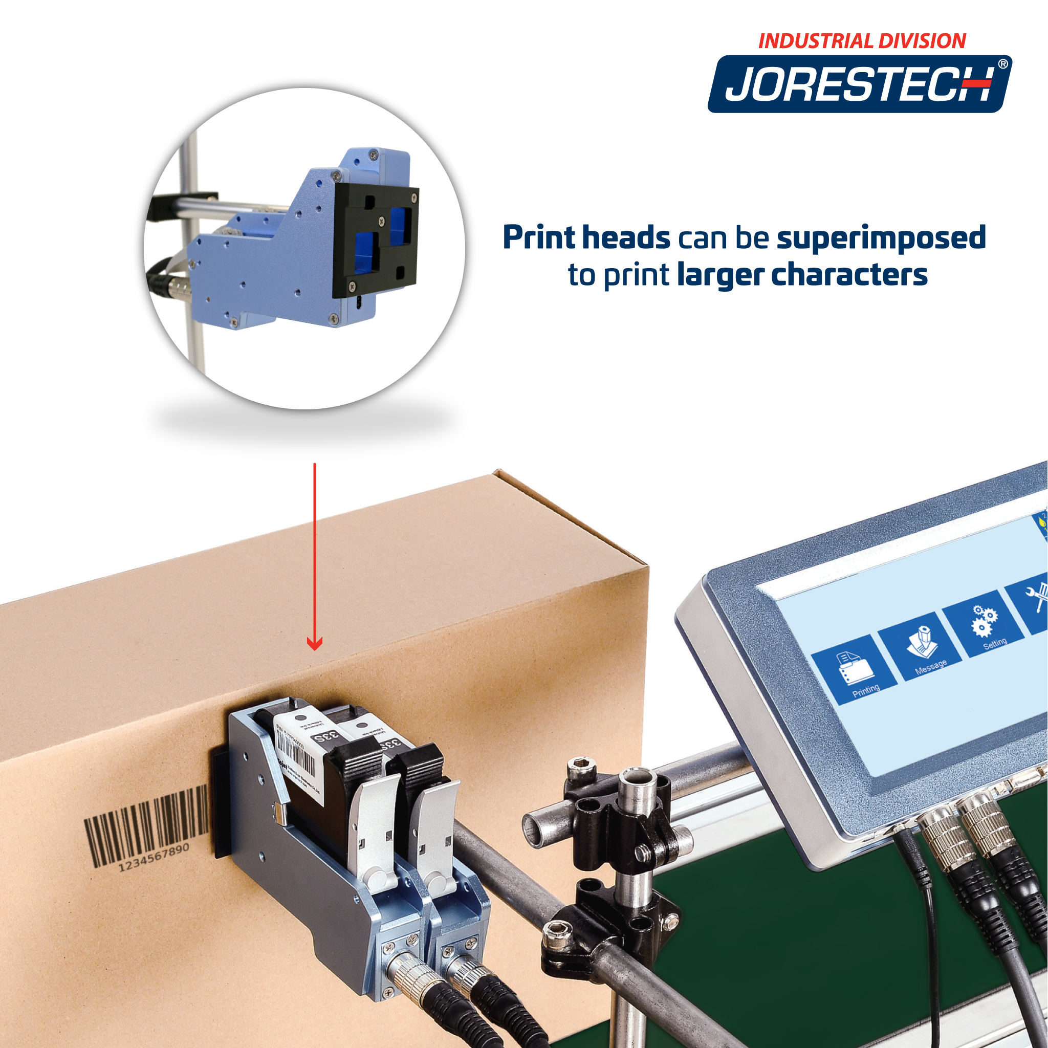 Jores Technologies TIJ Dual Head Inkjet Coder