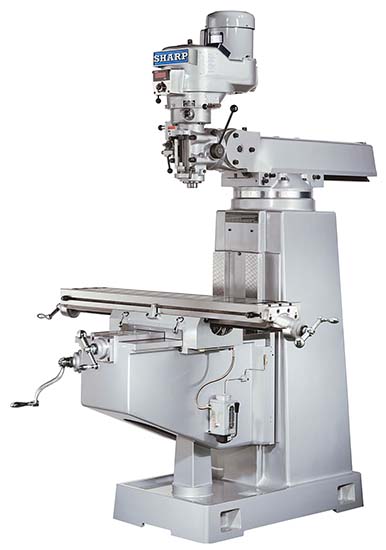 Sharp Industries 10" x 54" Table DVS Vertical Knee Mill - TMV