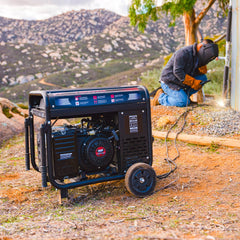 Tomahawk 210 Amp Engine Driven Welder Generator 2000 Watt 15 HP Gas Powered - Machine Horizon