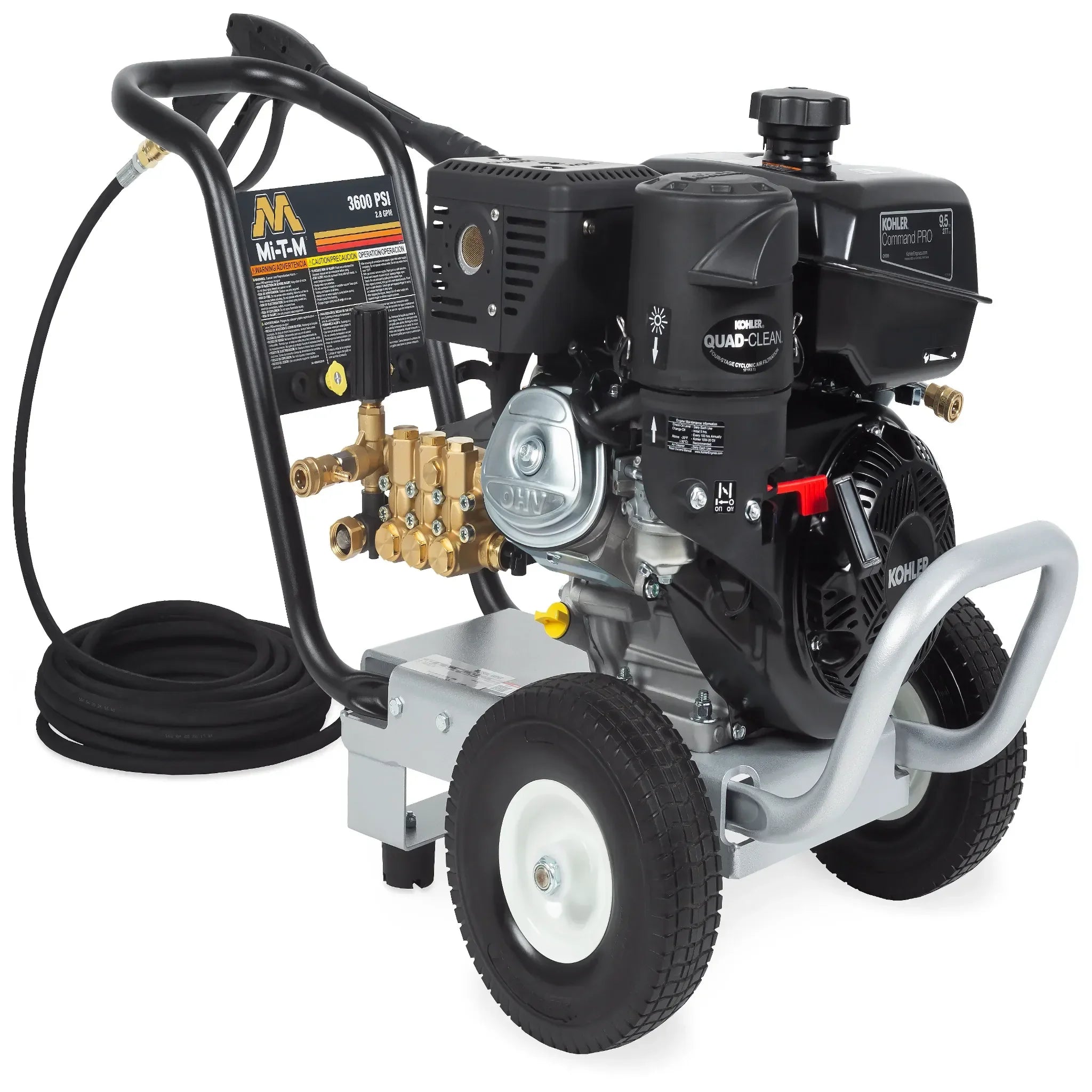 Mi-T-M WP-3600-0MKB Gasoline Pressure Washer – 3600 PSI, 2.8 GPM, Kohler CH395