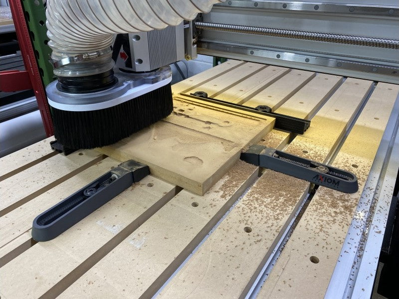 Axiom Low-Profile Lateral CNC Clamp Kit with Non-Marring EVA Tips (Pair) AHC109